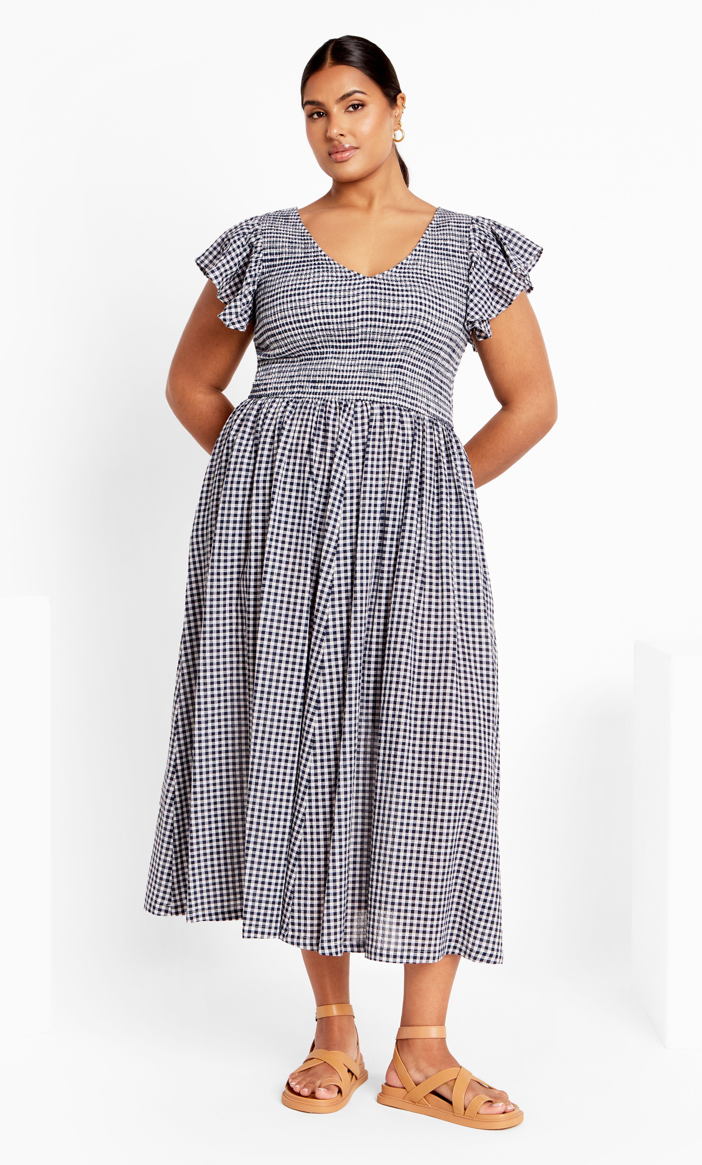 Charley Dress - navy, NAVY, hi-res image number 0
