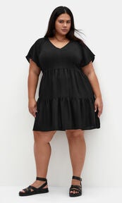 midnight dazzle mesh flyaway dress Petite Plus Size Women's Midnight Dazzle Flyaway Dress by Catherines in Mariner Navy (Size 2XWP)