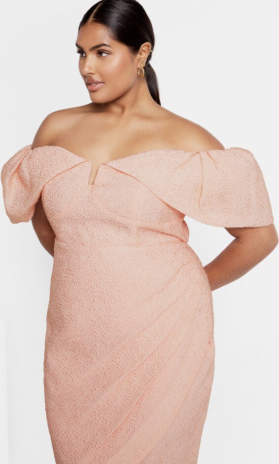 dusty pink plus size dress Plus Size Pink Dresses