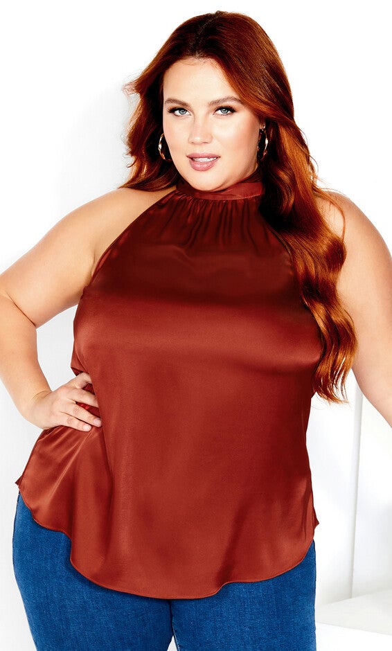 Sexy Shine Top - toffee, BROWN, hi-res image number null