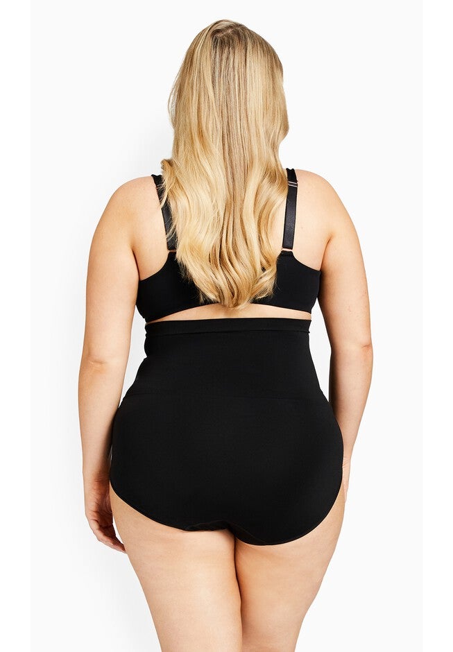 Hi Waist Shaper Brief, BLACK, on-hover image number null