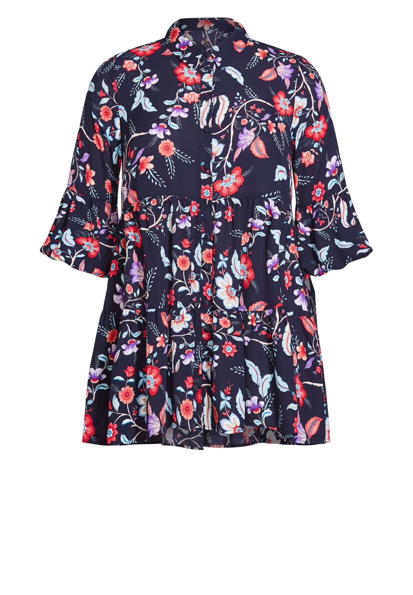 Enchant Print Tunic, ENCHANTED FLORAL, alternate image number 4