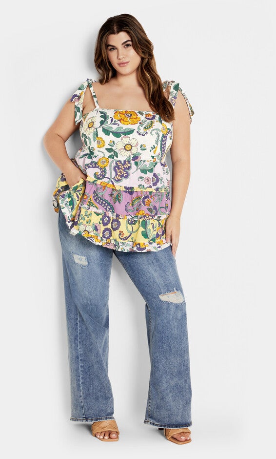 Cleo Top - jacaranda, PURPLE, alternate image number 1