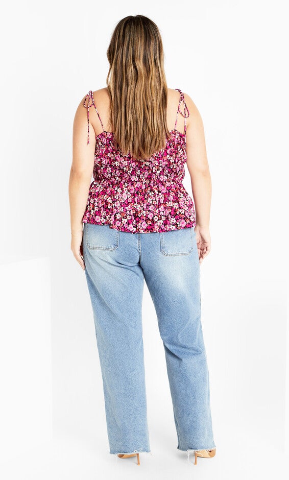 Lyla Print Top - pink, PINK, alternate image number 2