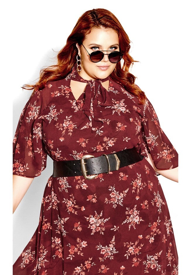 Alexandra Dress - port, PORT DITSY BLOOM, on-hover image number 1