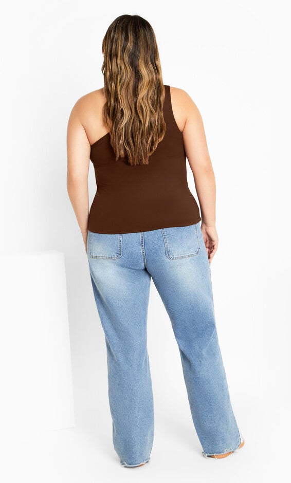 Swept Away Top - cocoa, BROWN, alternate image number 3