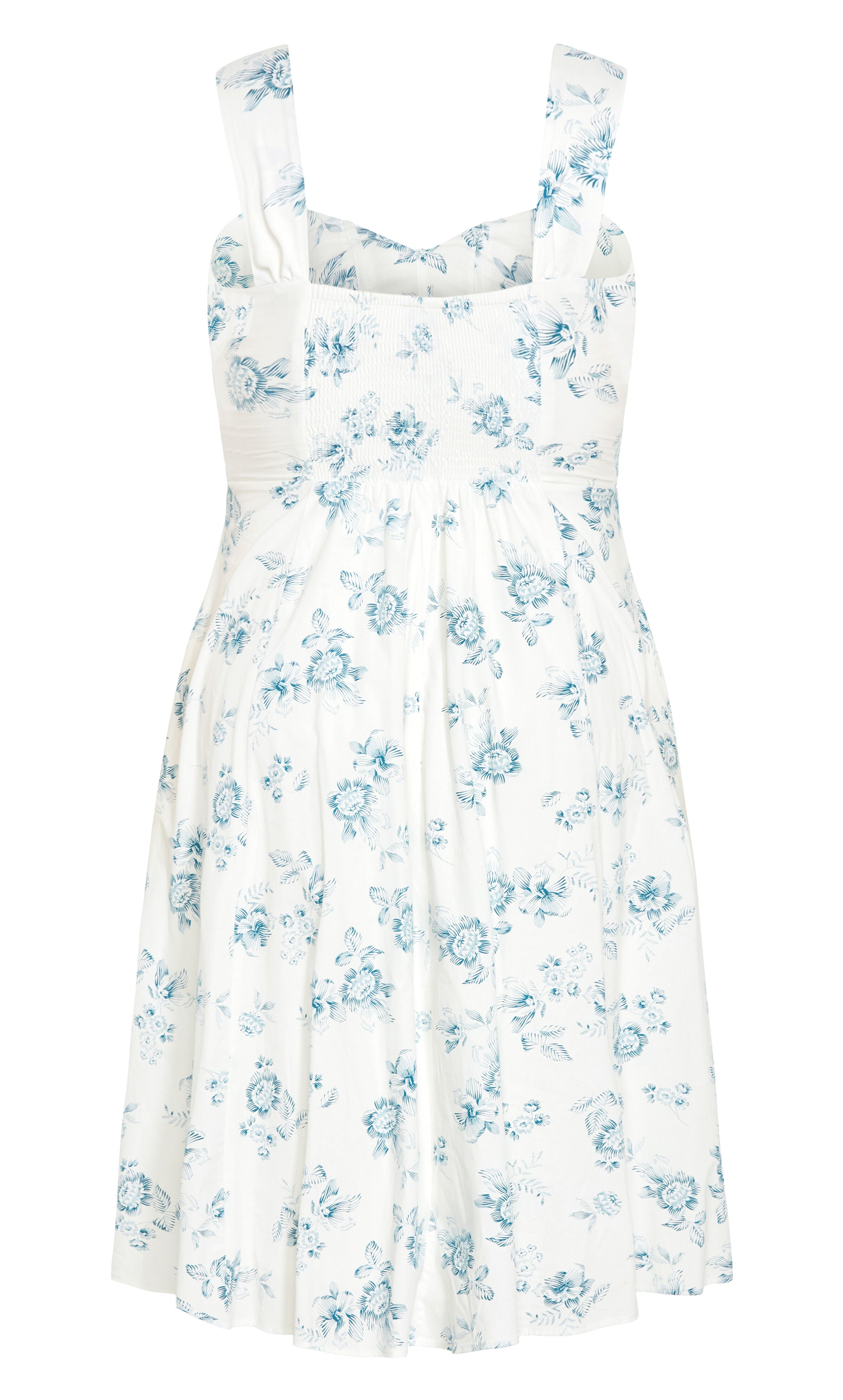 Marylou Print Dress - blue, WHITE, alternate image number 4