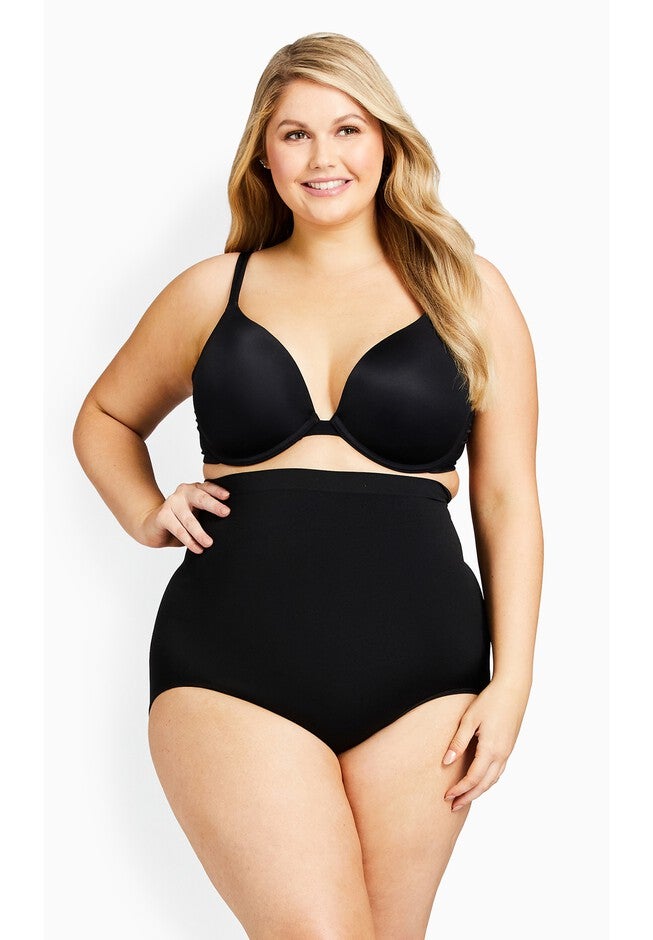 Hi Waist Shaper Brief, BLACK, hi-res image number null