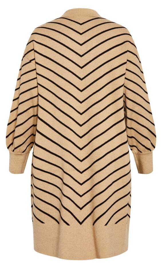 Stripe Ivy Cardigan - nougat, NOUGAT, alternate image number 4