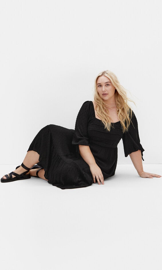 Ally Dress - black, BLACK, alternate image number null
