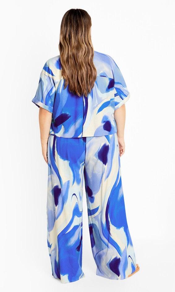 Esme Print Shirt - blue, WHIRLPOOL, alternate image number null