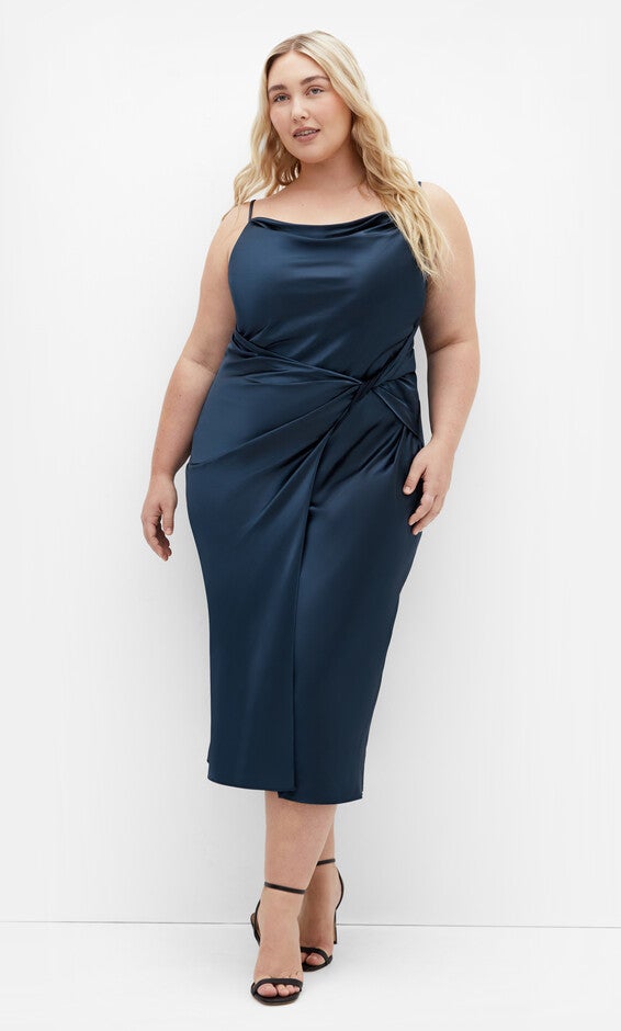 Adelina Dress - navy, NAVY, hi-res image number 0