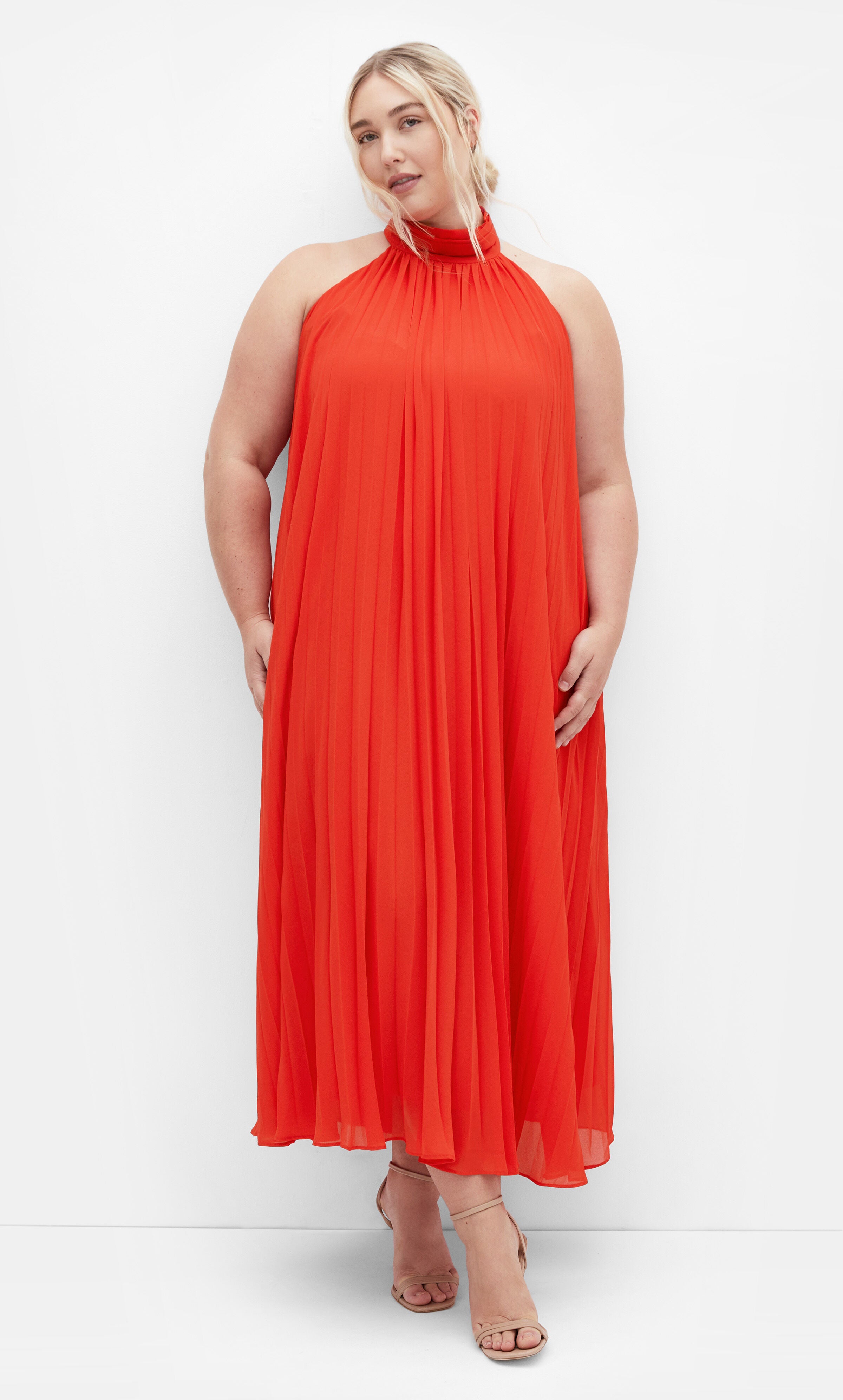 Aida Maxi Dress - tigerlily, ORANGE, hi-res image number 0