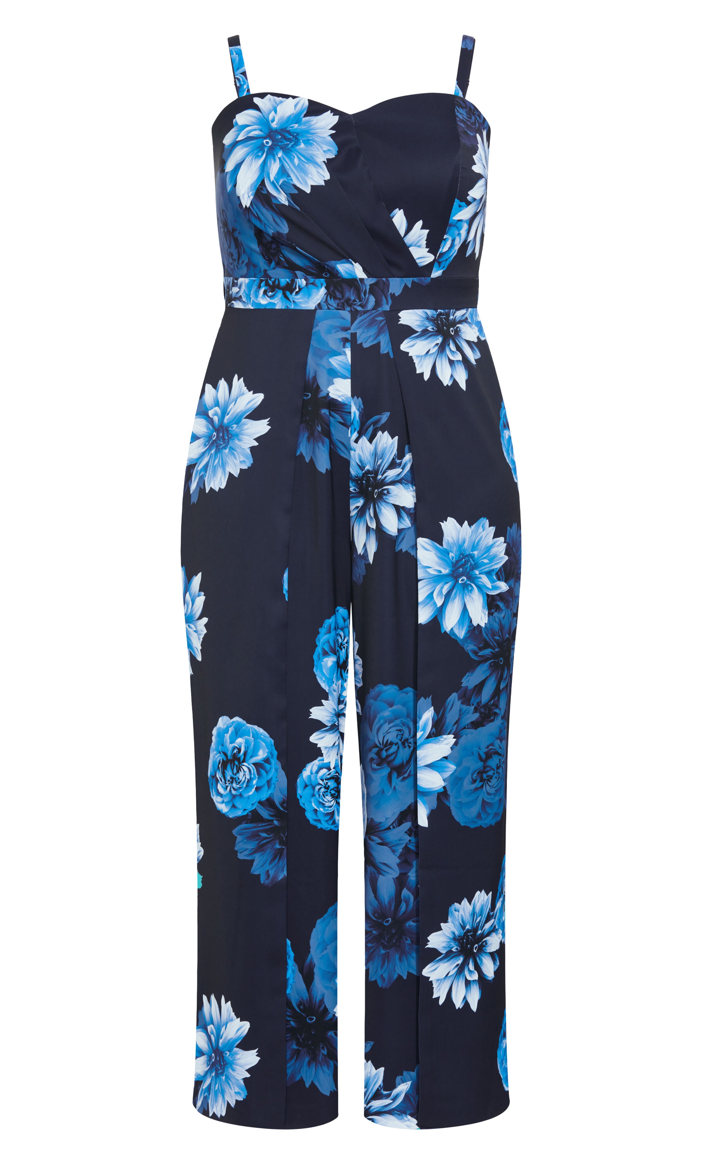 Abigail Print Jumpsuit - navy, BLUE, alternate image number 4