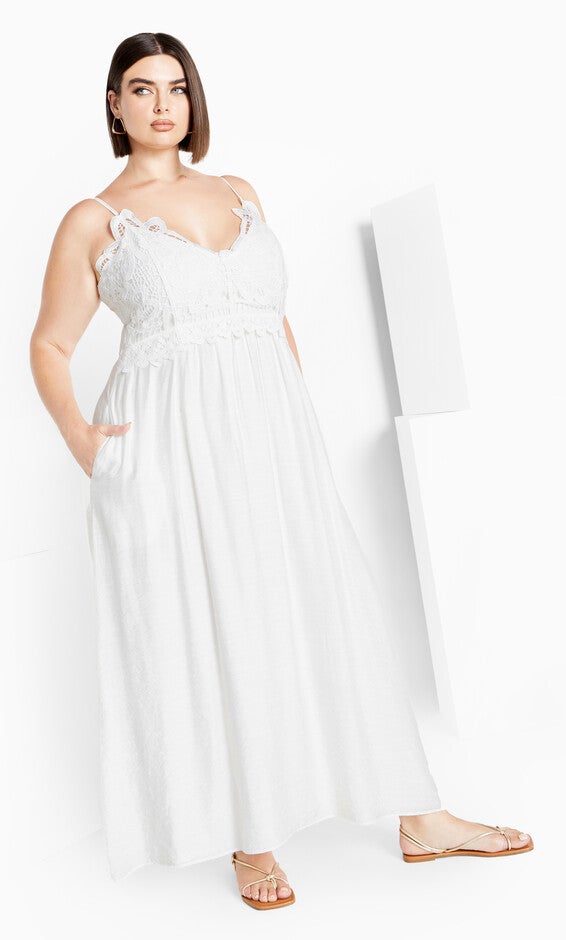 Martina Maxi Dress - ivory, WHITE, hi-res image number null