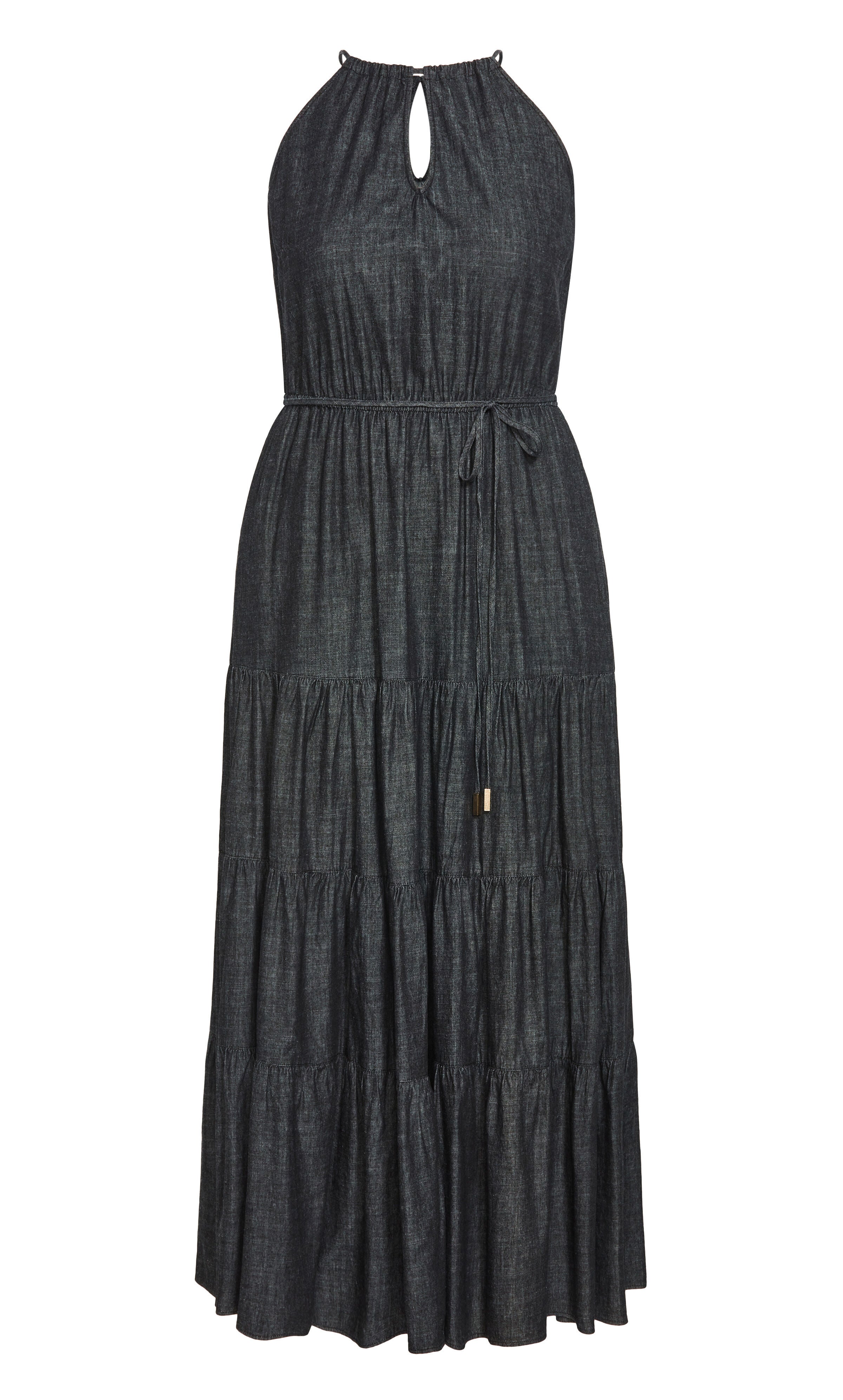Hamptons Tier Maxi Dress - black, BLACK, alternate image number 4