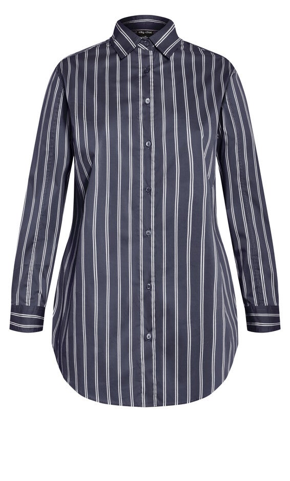 Celine Shirt - navy, BLUE, alternate image number 3