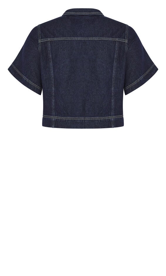 Denim Millie Jacket - dark denim, DENIM, alternate image number null