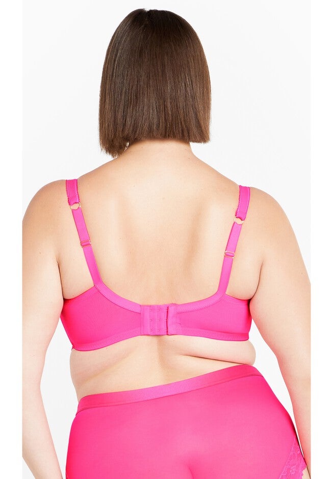Lara Underwire Bra - hot pink, PINK, on-hover image number 1
