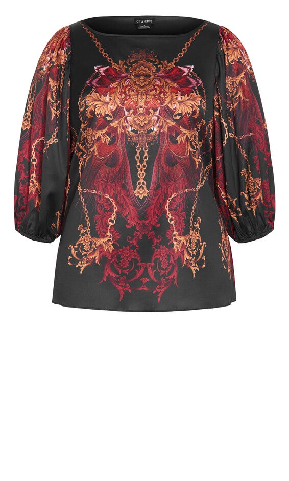 Ivanna Top - ruby, RED, alternate image number 4