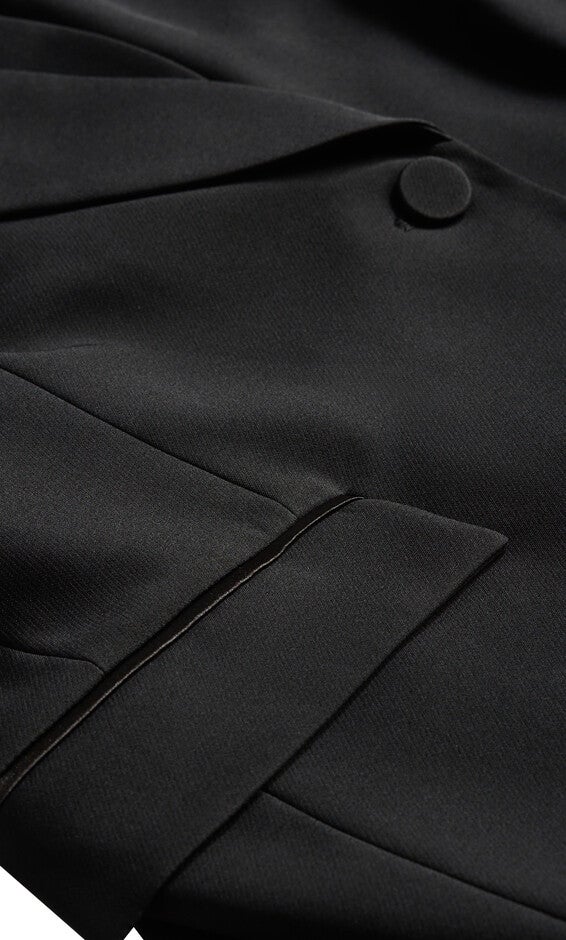 Belted Yasmine Jacket - black, BLACK, alternate image number null