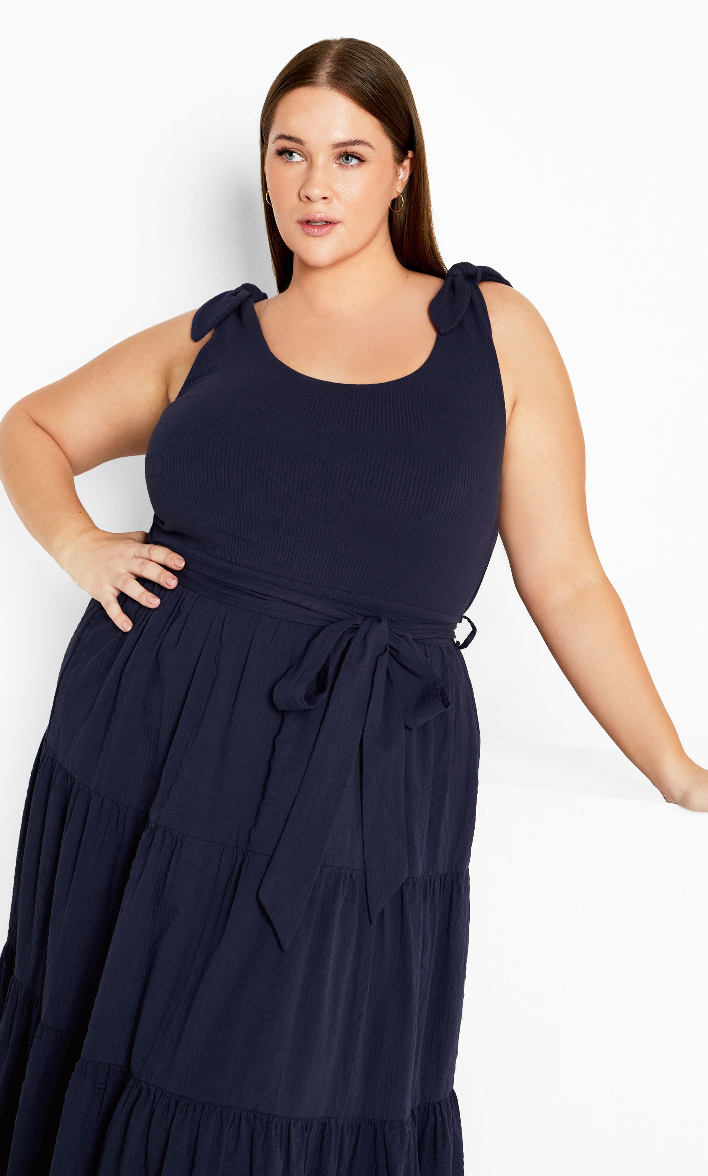 Hallie Dress - navy, BLUE, alternate image number 2