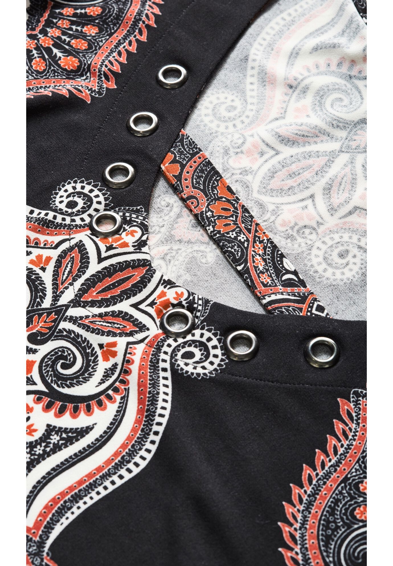 Addison Placement Top, RED PAISLEY, alternate image number 5