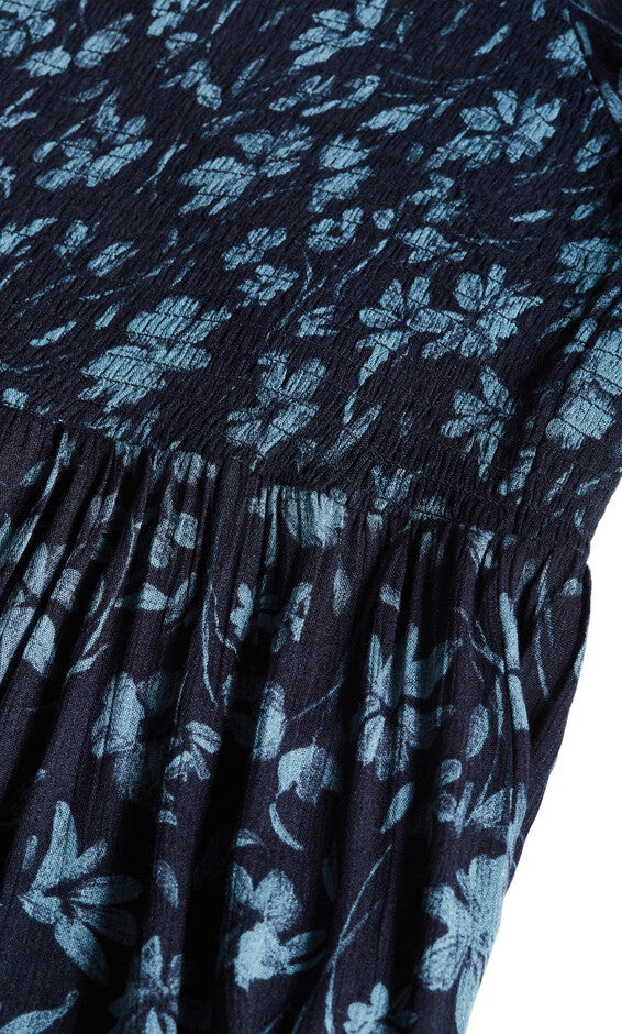 Kaylee Print Maxi Dress - navy, BLUE, alternate image number 4