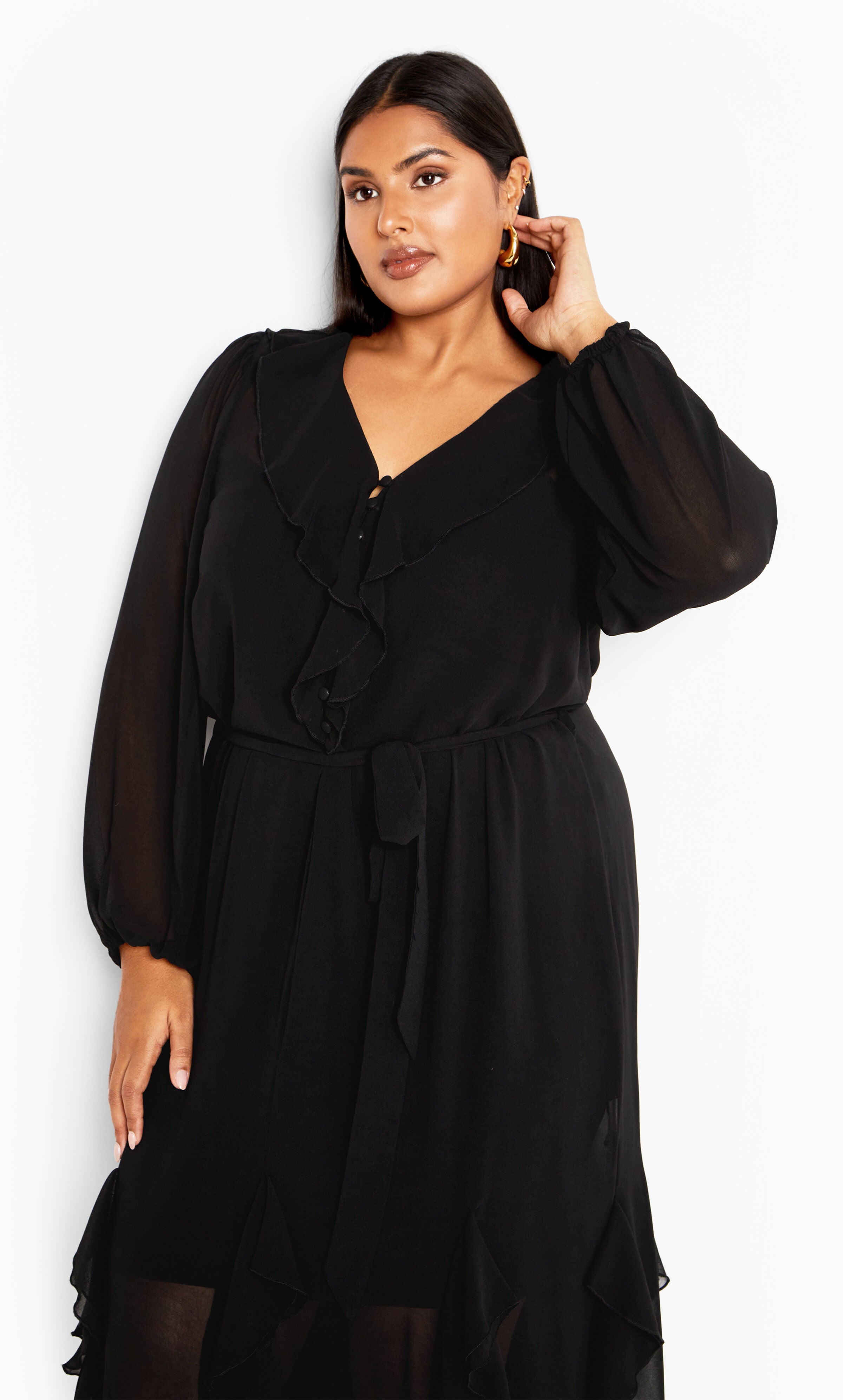 Bridgette Maxi Dress - black, BLACK, alternate image number 3