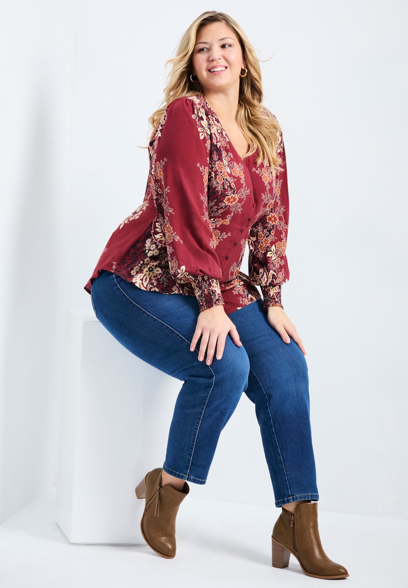 Bella Blouse, PORT, alternate image number 4