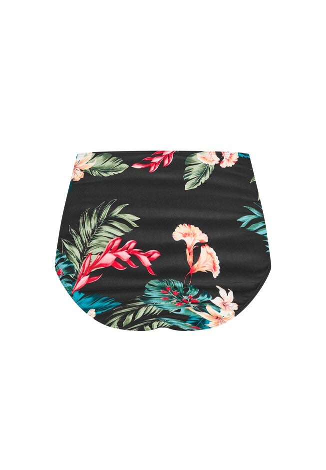 Ingrid Ruched Print Brief - black, BLACK, alternate image number 5