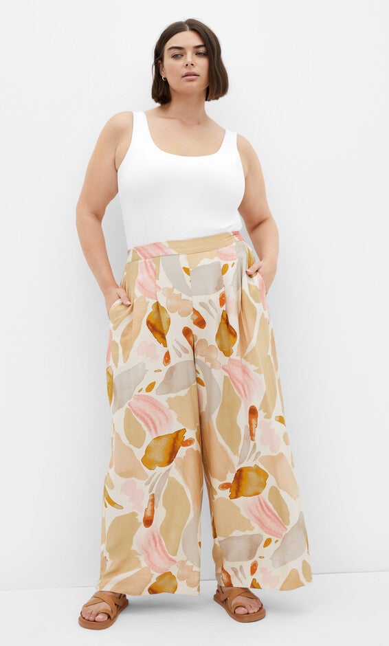 Surface Level Pant - print, WHITE, alternate image number null