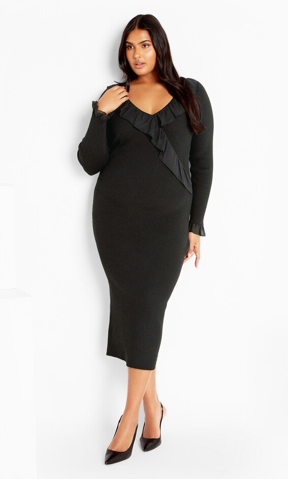 Auralie Dress - black, BLACK, alternate image number 2