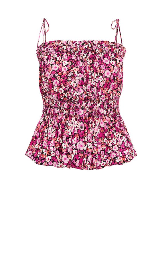 Lyla Print Top - pink, PINK, alternate image number 3