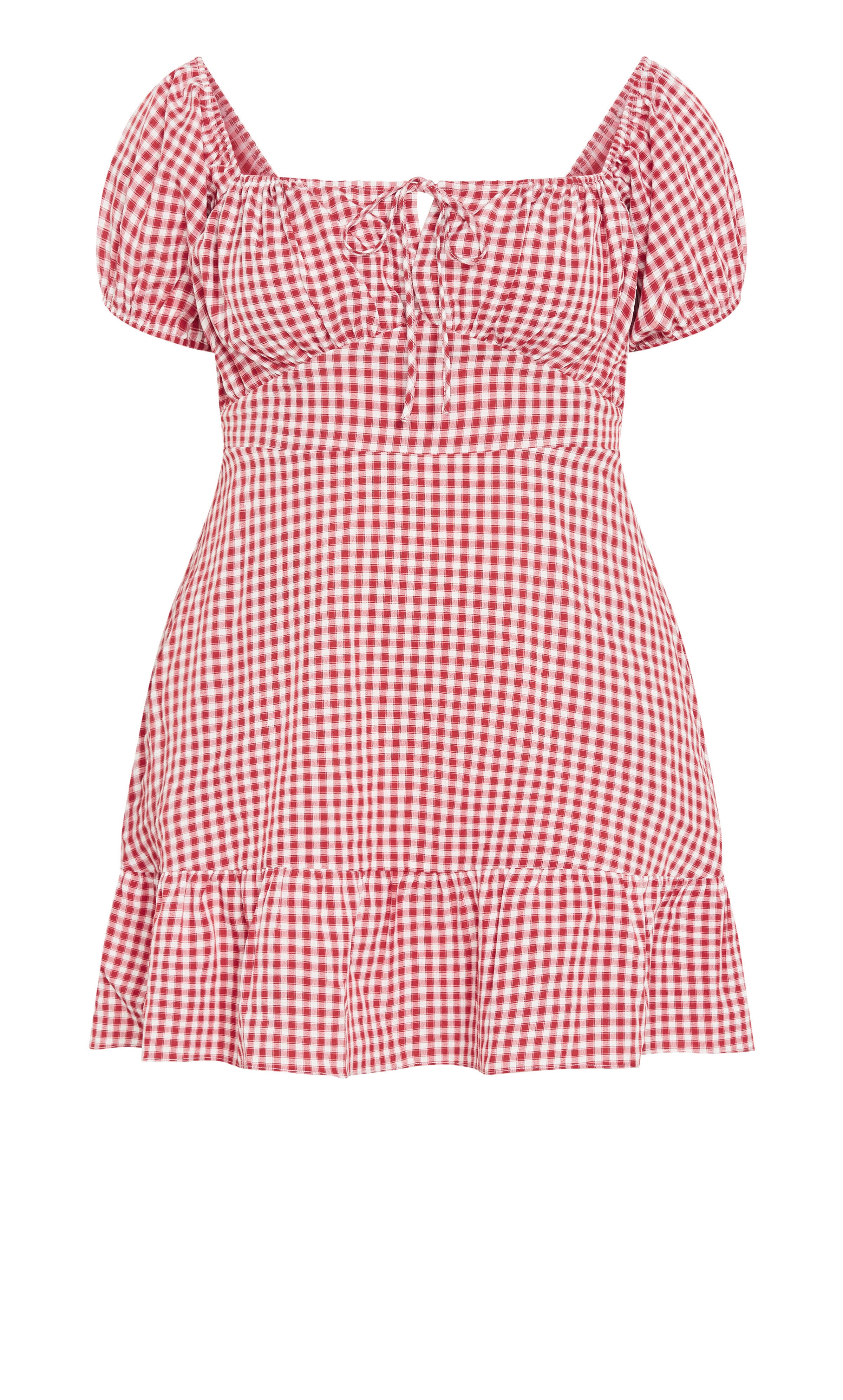 Cute Gingham Dress - red, RED, alternate image number 3