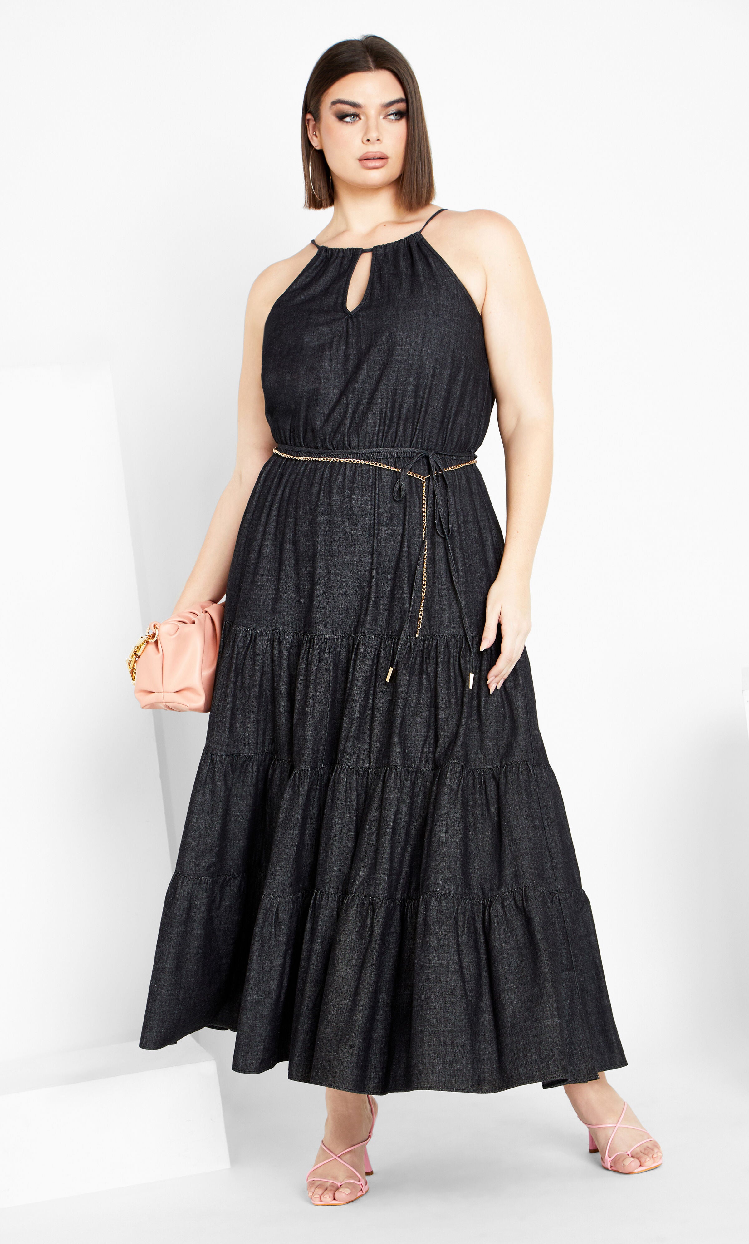 Hamptons Tier Maxi Dress - black, BLACK, alternate image number 2