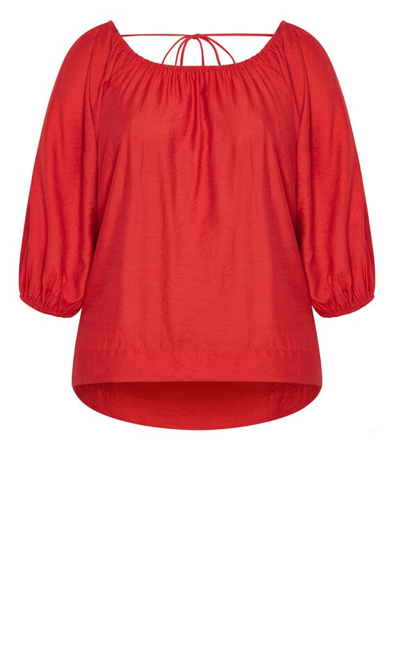 Leila Top - cherry, RED, alternate image number null