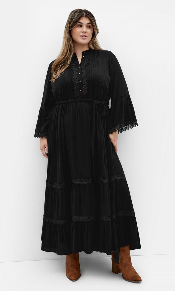 Camille Maxi Dress - black, BLACK, alternate image number 2