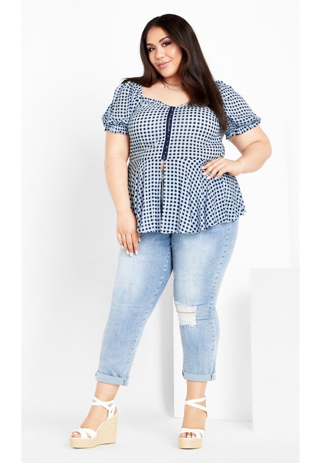 TOP ISOBEL, BLUE, on-hover image number 1