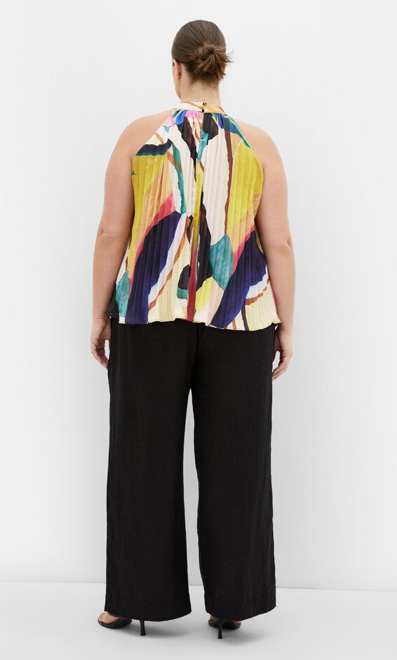 Jayda Top - print, BLACK, alternate image number 2