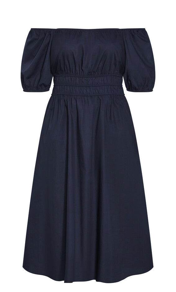 Adelynn Dress - navy, BLUE, alternate image number null