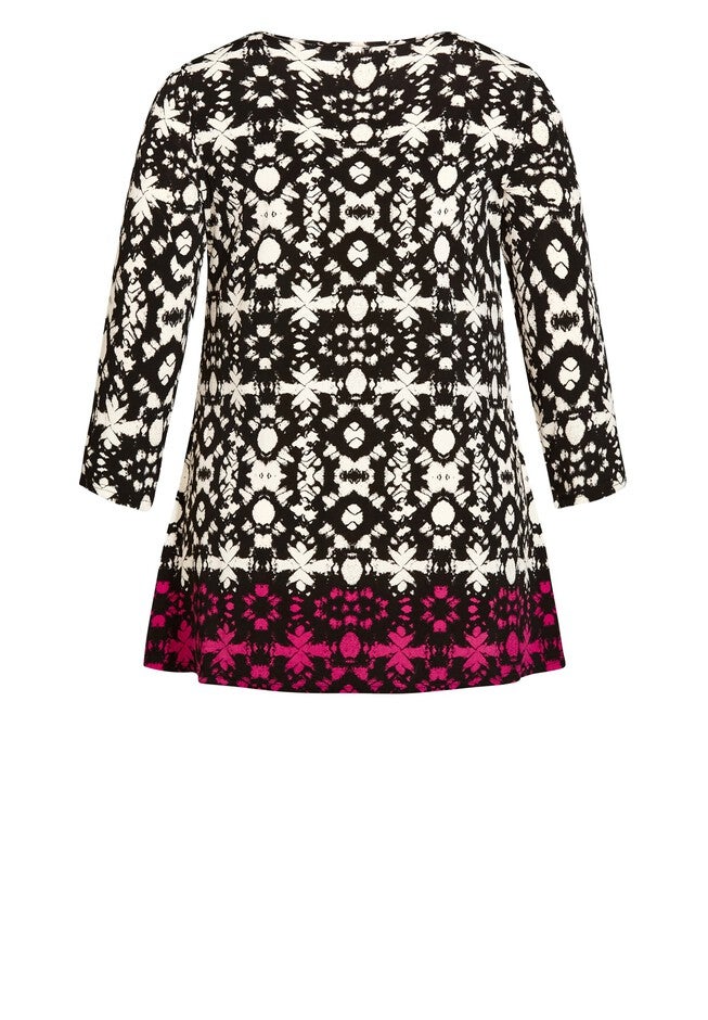 Primrose Border Tunic, IVORY BATIK, alternate image number null