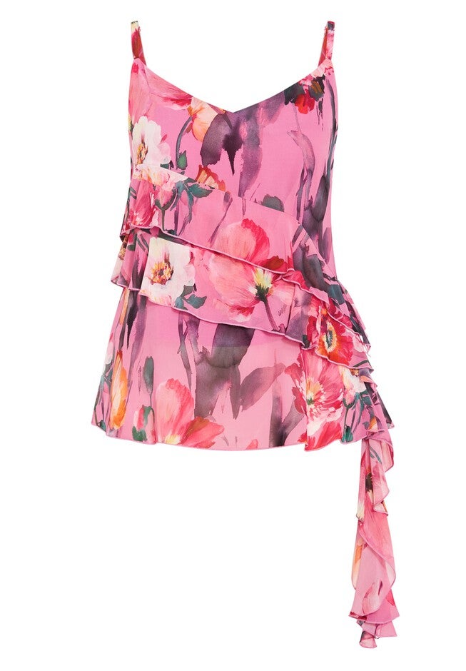 Lovers Lane Print Top - pink, PINK, alternate image number null