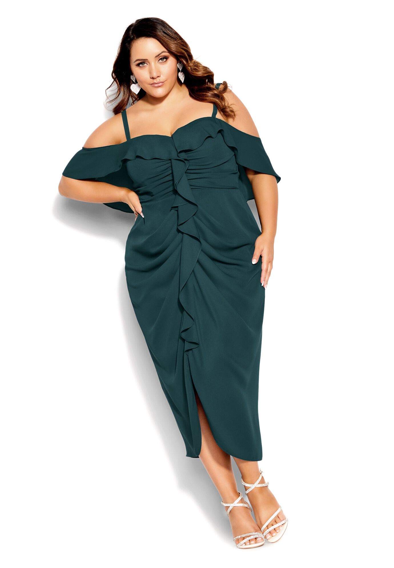 Va Va Voom Dress - emerald, GREEN, on-hover image number 1