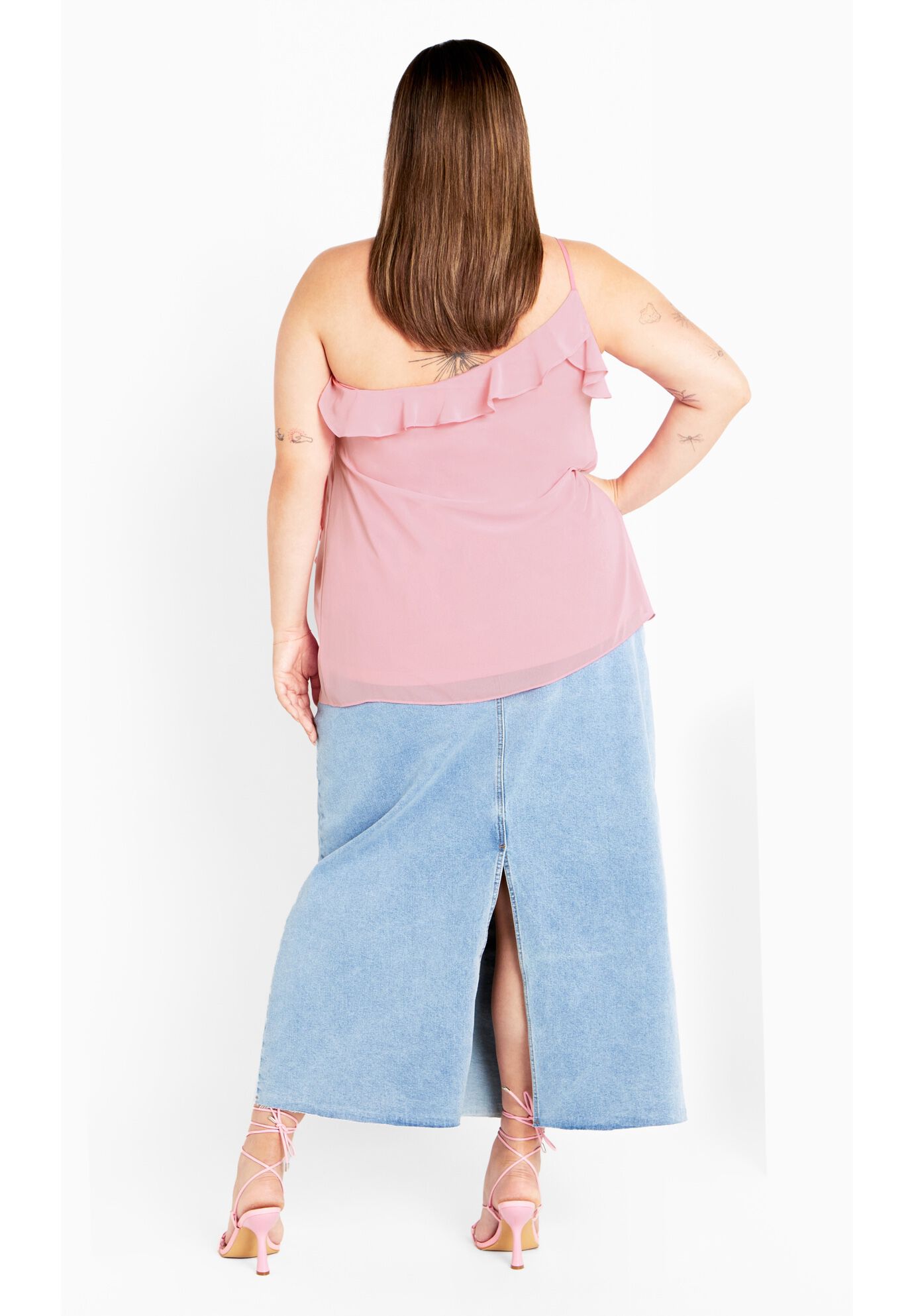 Ruffle Rita Top - baby blue, PINK, alternate image number 3