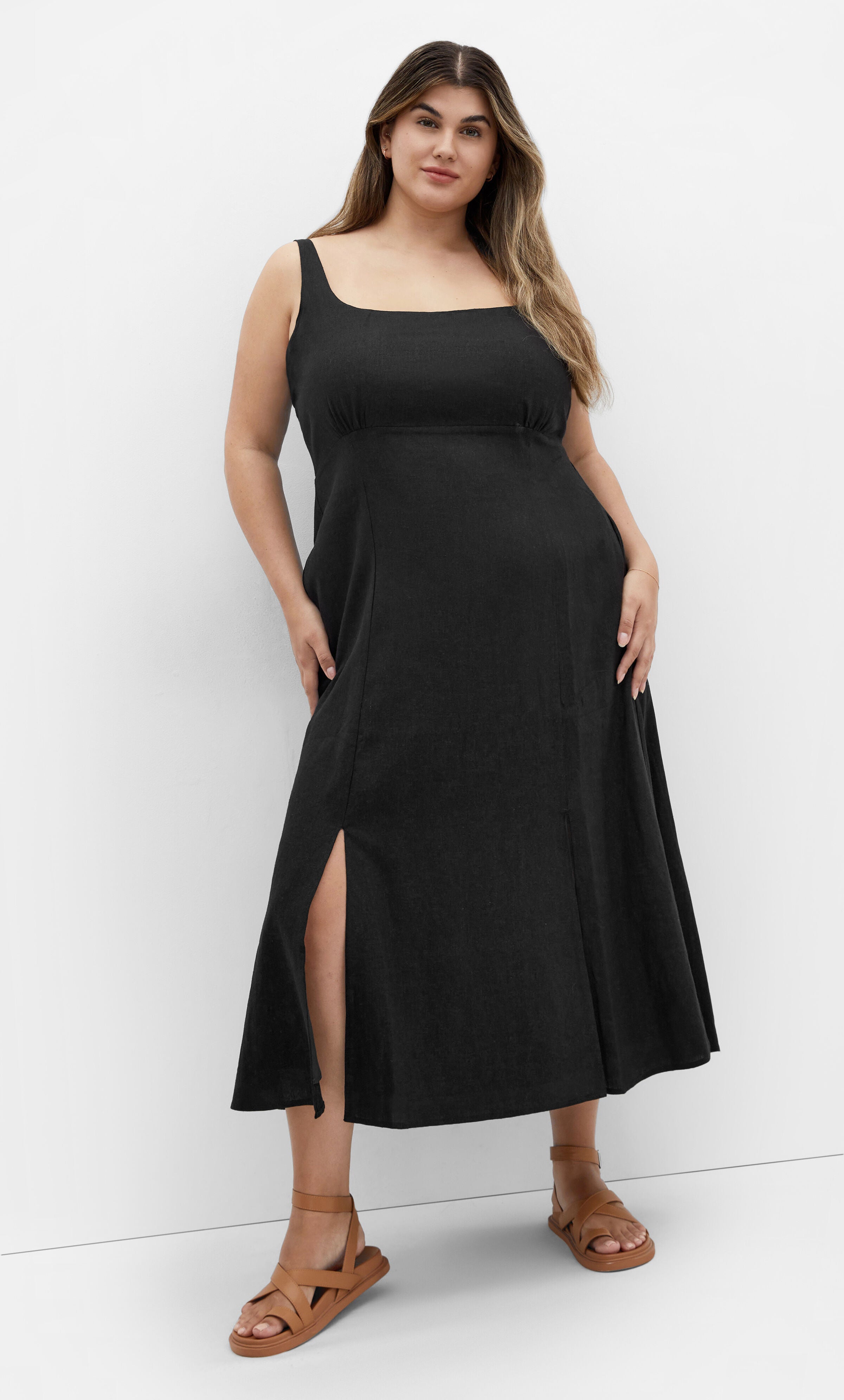 Elly Dress - black, BLACK, on-hover image number 1