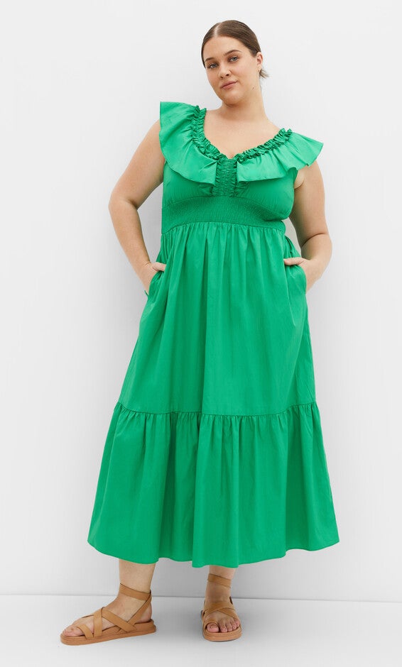 City Chic Plus Size Kelly Maxi Dress - Kelly green City Chic Plus Size Kelly Maxi Dress - Kelly green