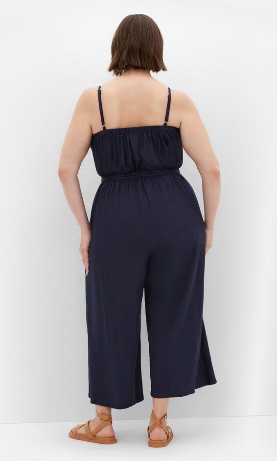 Lina Jumpsuit - navy, BLUE, alternate image number 2