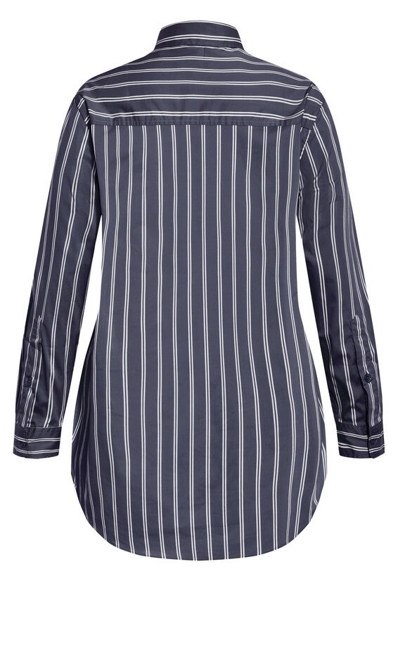 Celine Shirt - navy, BLUE, alternate image number 4