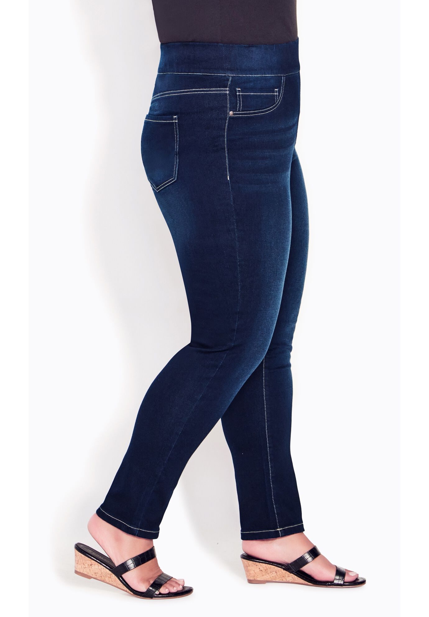 Hi Rise Jegging, DARK WASH, alternate image number 3